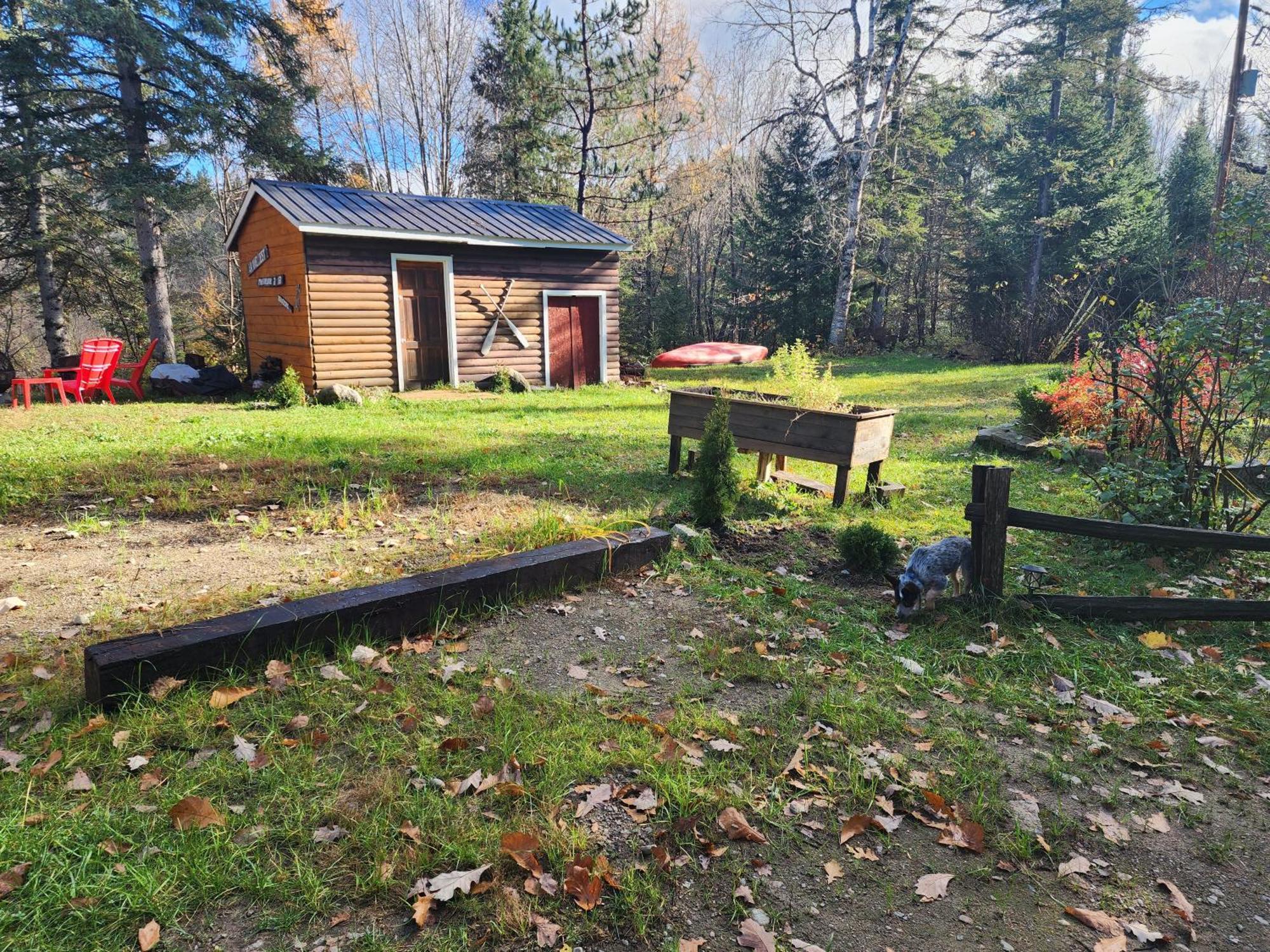 Chalet De L'Ours Bord Riviere - Lit King Size - Petit Dejeuner Bio - Table De Pool Villa Saint-Alexis-des-Monts Esterno foto